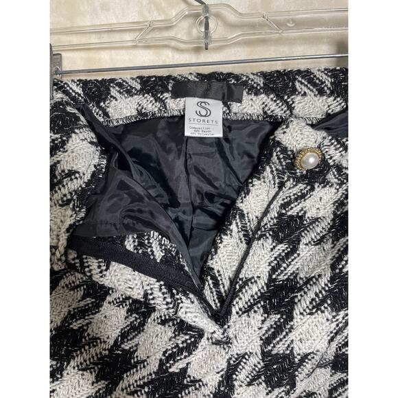Storets NWT Black & White Houndstooth Wide Leg Womans Pants Size S/M - Picture 9 of 11